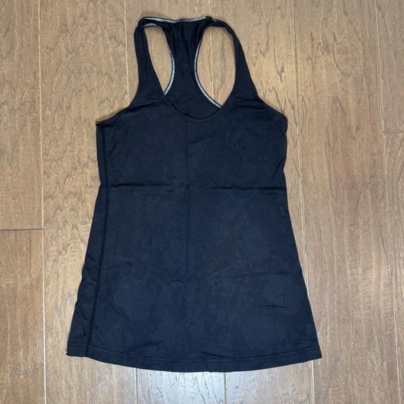 lululemon athletica Tops - Lululemon Black Lace-Effect Tank Top